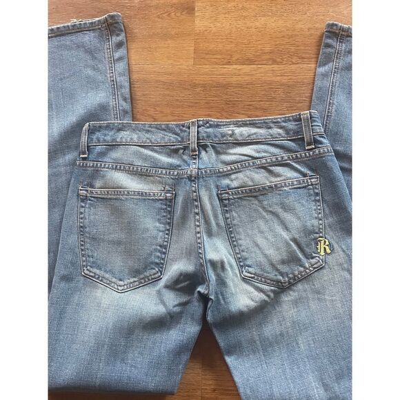 Vintage Rich & Skinny Old Stone Straight Leg Low Rise WMS Jeans SZ 28 X 33” - Picture 6 of 11